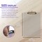 BAZIC Standard Size Clear Plastic Clipboard w/ Low Profile Clip